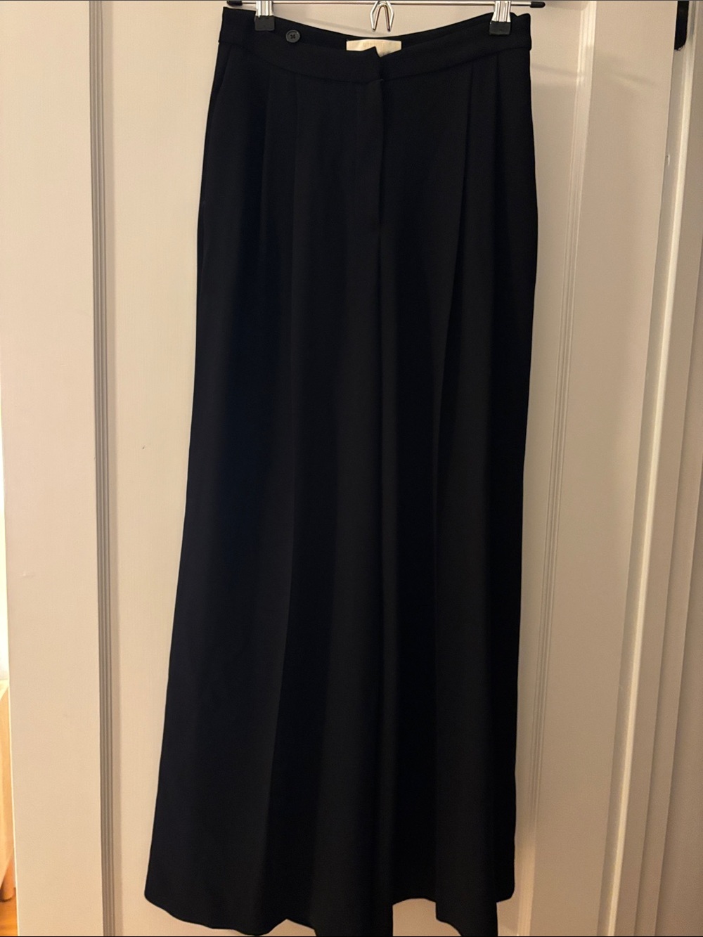 Cienne black wide leg trousers